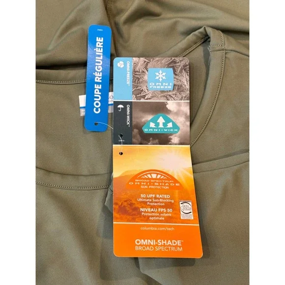 NWT Columbia PFG Dress Olive Green XXL Omni-Freeze UPF 50 Sleeveless Vacation - Picture 5 of 9
